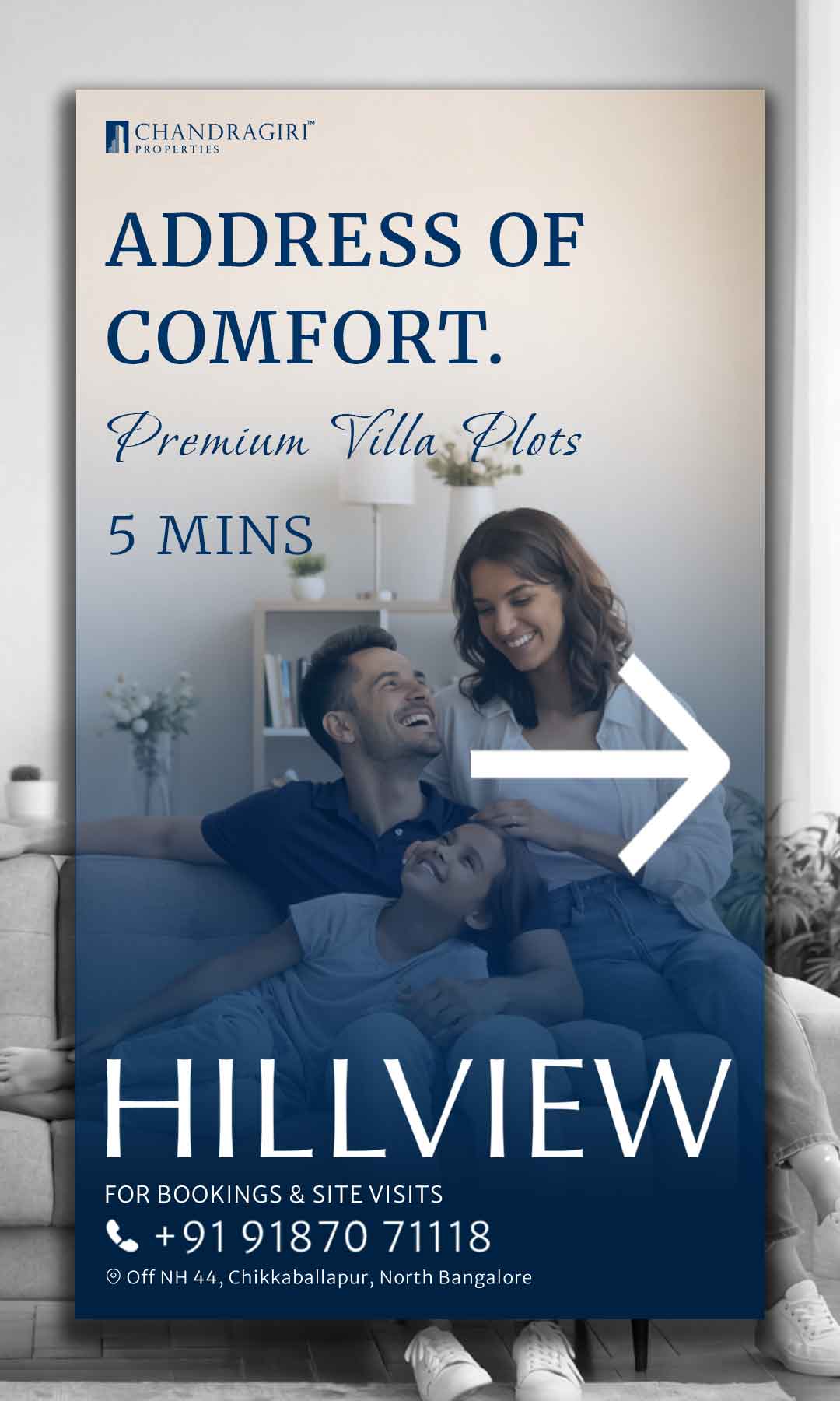 Direction board — Address of Comfort